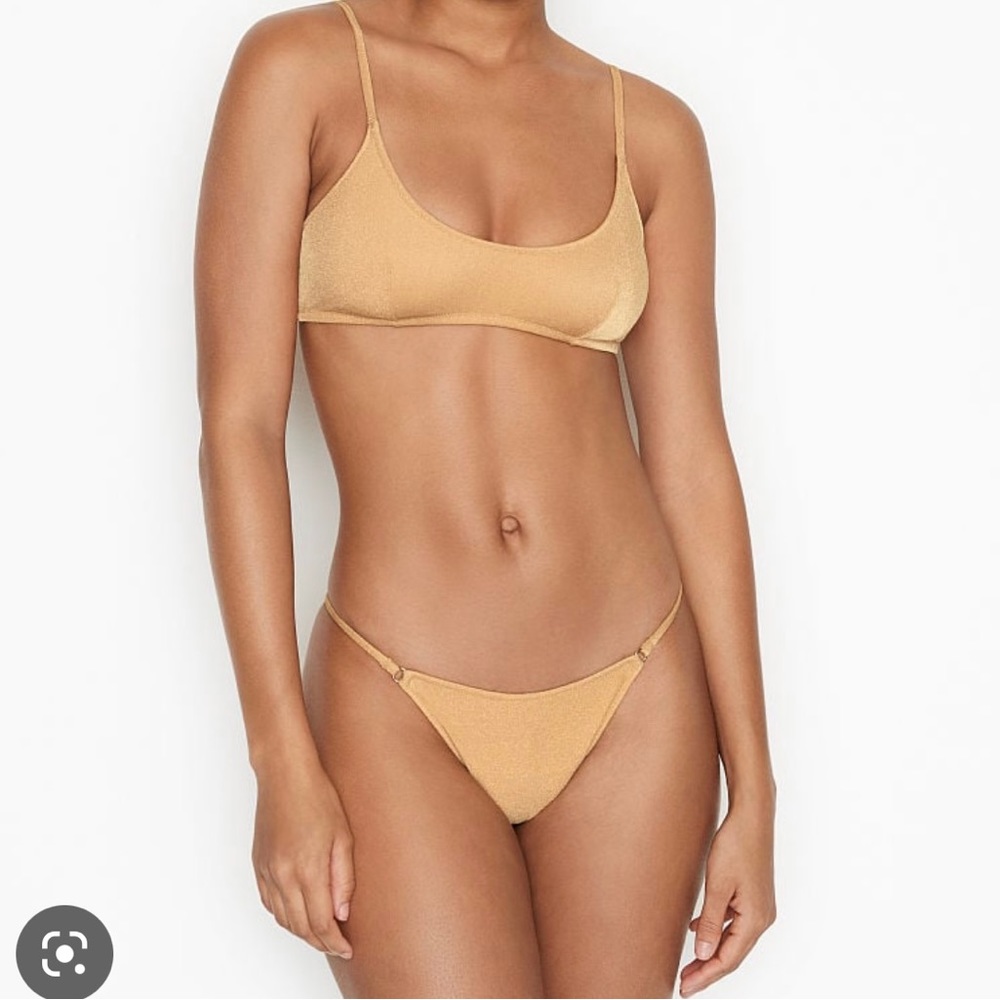 NWT Victoria’s Secret Gold Shimmer Bikini